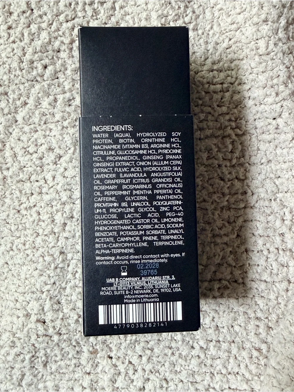 Moerie Ultimate Man Spray - Black NEW